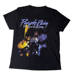 Prince Purple Rain T Shirt Prince And‎ The Revolution Black Medium M